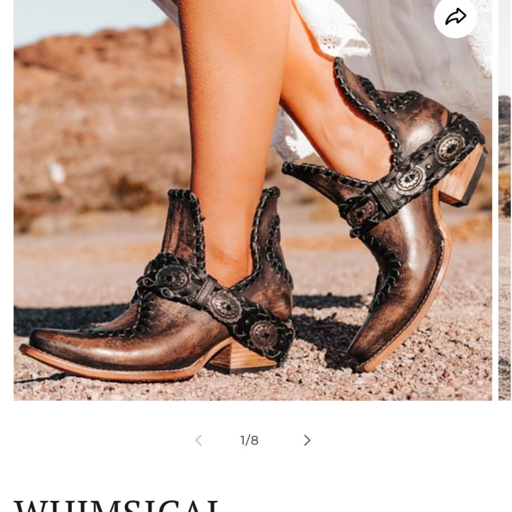 Free Bird Whimsical Women's distressed black Leather Ankle Boots